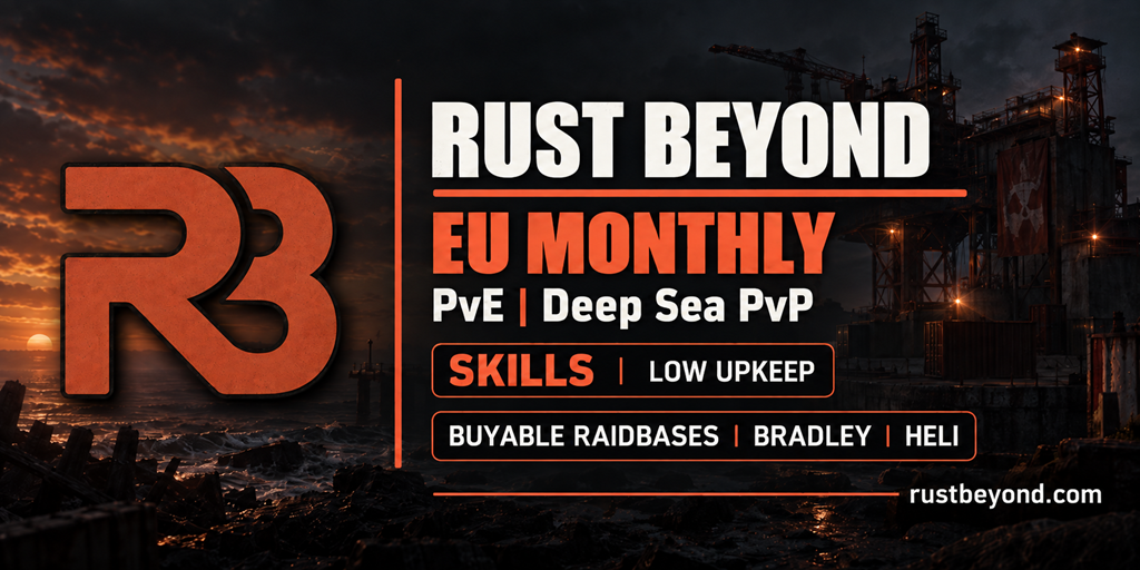 Rust Beyond EU Monthly PvE server header